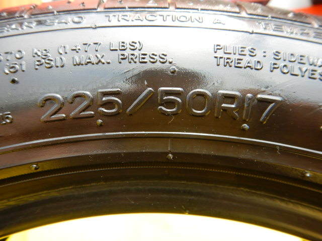 ナンカンＡＳ１　225/50Ｒ17　2本　（厚木店）の画像2